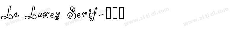 La Luxes Serif字体转换